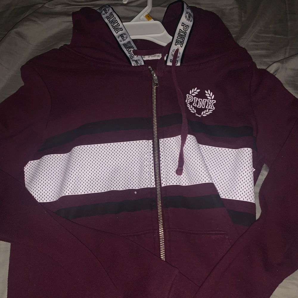 Pink burgundy jacket